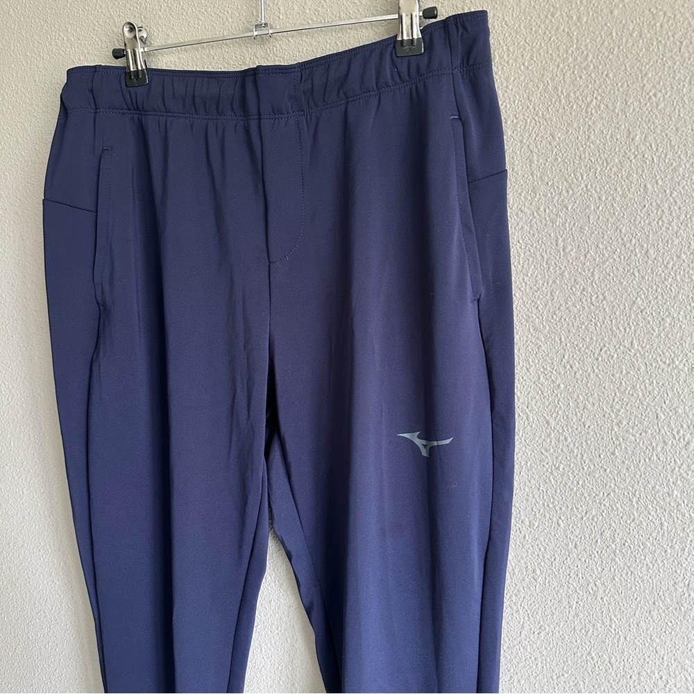 Mizuno Blue Running Jogger Warm Up Pants Large - Picture 2 of 15